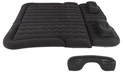 Generic Pompe de Gonflage de Matelas Pneumatique électrique 12V avec Surface de Flocage Douce pour SUV MPV RV Camping Noir (Black)