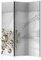 murando Raumteiler 3D Optik Foto Paravent 135x172 cm beidseitig auf Vlies-Leinwand Bedruckt Trennwand Spanische Wand Sichtschutz Raumtrenner grau a-A-0188-z-b