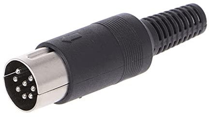 Cablepelado® - Connettore DIN a 8 pin maschio, colore nero