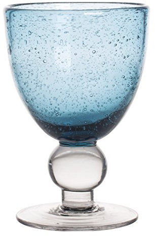 Table Passion - Verre à pied Artisan Bullé 28 cl bleu (lot de 6)