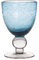 Table Passion - Verre à pied Artisan Bullé 28 cl bleu (lot de 6)