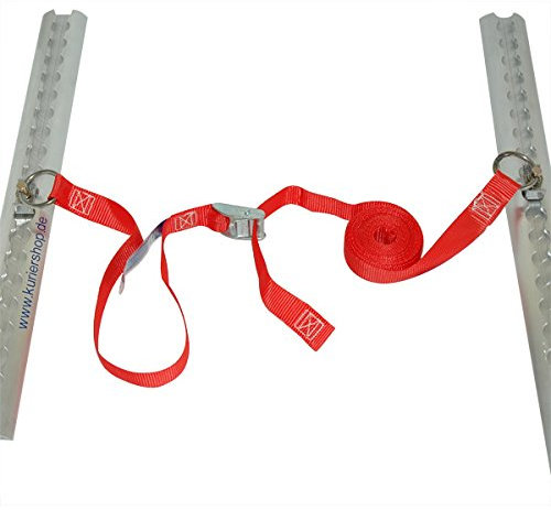 Spanngurt/Zurrgurt aus PES (Polyester), LC 300 daN, 5m, 25mm, mit Klemmschloss, Einfachendbeschlag mit Ring