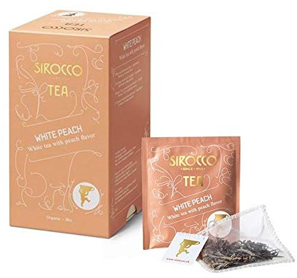 SIROCCO TEE - WHITE PEACH Weisser Organisches Tee mit Pfirsich - 20 Teebeutel
