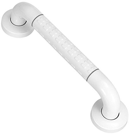 BONADE Haltegriff Rutschfest für Bad & Dusche Wandhaltegriff Weiß aus Edelstahl & Nylon-Sicherheitsgriffe Griffstange Badezimmer/Duschgriffe/Haltestange für Senioren, Länge 35 cm