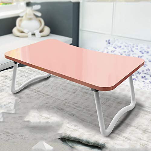Kurze Bein Klapptisch einfache kleine Tabelle Studentenwohnheim Lernen Tisch Bett Schreibtisch Laptop faul Klapptisch (Color : B)