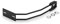HIGHWAY HAWK Universal Motorrad Kennzeichenhalter für 20mm Achsen Schwarz