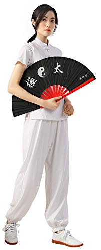 KSUA Womens Kung Fu Kleidung Chinesische Tai Chi Kleidung Modale Kampfkunst Uniform für Kung Fu Taichi Zen Meditation Kampfkunst Wing Chun, Weiß EU M/Etikett L