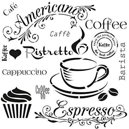Ideen mit Herz Laser-Kunststoff-Schablone | 25 x 25 cm | Hintergründe | Perfekt geeignet für Textilgestaltung, Wandgestaltung, Fenster, Papier, Scrapbooking, Kinder, Basteln, DIY (Mixed Media 11)