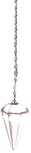 Pendel Bergkristall Kegel mit Facetten 3cm