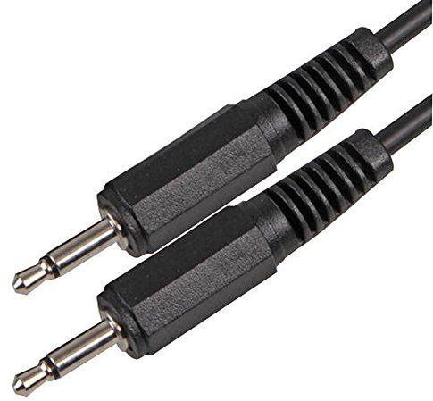 Pro Signal PSG00109 3.5mm Mono Jack Plug to Plug Lead, 2.5m Black