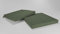 Rollmayer 2er Set Stuhlkissen wasserdicht und regenfest Stuhlauflage Sitzkissen Sitzpolster Auflage für Stühle in Haus und Garten Kollektion Velvet (Olivgrün 21, 40x40x4cm)