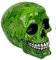 MIK funshopping Spardose Sparbüchse Totenkopf Skull (Schädel mit Blätterdesign)