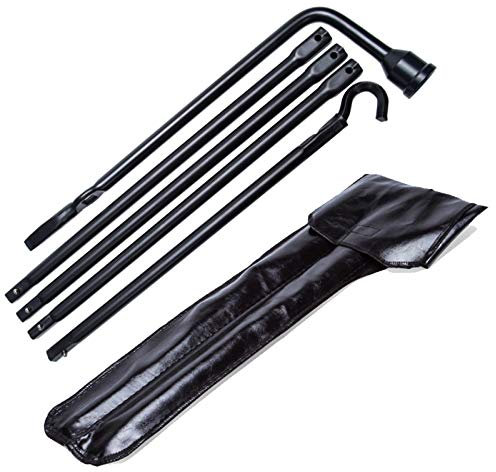 LECWOF Spare Tire Lug Wrench Tool Kit Replacement with Bag Fit for 2002-2015 Dodge Ram 1500 Jeap 5093163AA