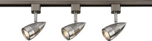 Knightsbridge 1 Metre Bullet Tracklight Kit in Brushed Chrome