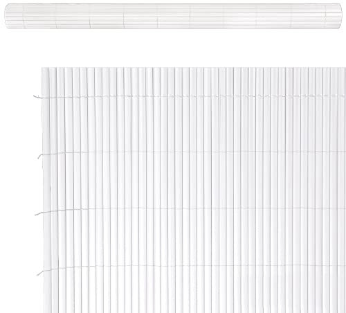 LOLAhome Cañizo Blanco PVC 1 x 300 x 150 cm