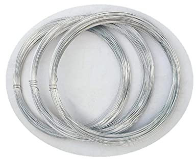 Ningvong Alambre galvanizado, Alambre pequeño Hecho a Mano, 0.3-1.6mm, Alambre de Hierro Suave, Barras de Acero fijadas, 2.5 kg-1.5mm * 2.5kg (Suave)