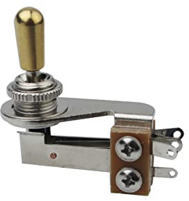 Guyker 3-Wege L-Typ Lever Switch Kupferkopf Schalter für Gitarre