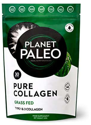 Pure Collagen Powder (30 Servings, 225g) | for Healthy Skin, Joints, and Gut Health | Grass Fed, Non-GMO and Gluten-Free Bovine Collagen