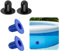 NT-ling Pool Plug Strainer Stopper,4Pcs Pool Wall Plug Replacement,Swimming Pool Filter Pump Strainer Hole Plug Stopper Pool Plugs,Pool Filter Pump Strainer Hole Plug Stoppers Pool Plug,Blue/Black