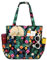 Kasgo Borsa Mare, Borsa Spiaggia Borsa Mare Donna Grande Borse da Piscina Leggero con Comodi Manici Chiusura Cerniera Antisabbia Elegante Tote Bag per Palestra Viaggio Shopping Scuola, Fiori