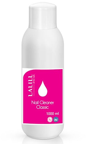 LALILL Cleaner ongles degraissant 1000 ml - Dissolvant vernis semi permanent - Degraissant ongle semi permanent, hybrides, gel ongle UV et pinceaux - Nettoyant UV pour vernis à ongles en gel