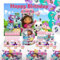 Geburtstag Geschirr Set 64 Pcs,Partygeschirr Kindergeburtstag 10 Gäste,Geburtstag Party Dekoration,Geburtstag Hintergrund,Geburtstag Luftballon,Geburtstag Tischdecke Cake Topper Servietten