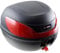 Black Motorcycle Top Box, Universal Fit, 32 Litre, Lockable with Built In Rear Reflector and Quick Release Baseplate. Complete with Universal Fitting Kit & Baseplate included. Shock Resistant.