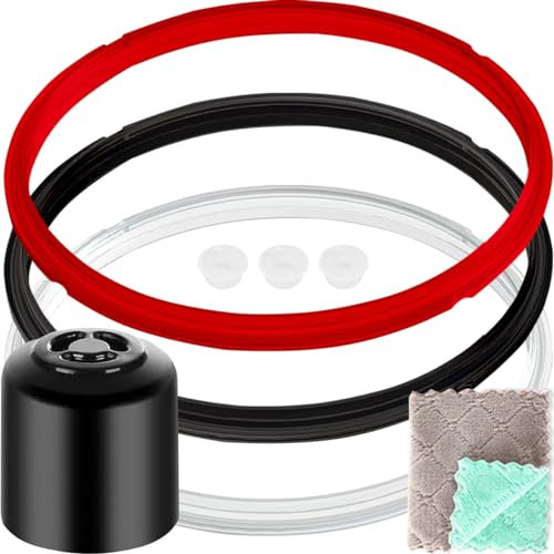 EATBALE Silicone Sealing Ring for Instant Pot 8 Quart, Replacement Parts for Instant Pot 8 Quart (QT), Food-Grade Silicone Seals Steam Release Valve for IP-DUO80 IP-LUX 8 (4Pcs)