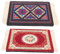 Garneck 2 Stück Vintage Quasten Untersetzer Untersetzer Ethno Tischsets Quasten Design Tischsets Tassenuntersetzer Tischsets Stoff Tischsets Tischsets
