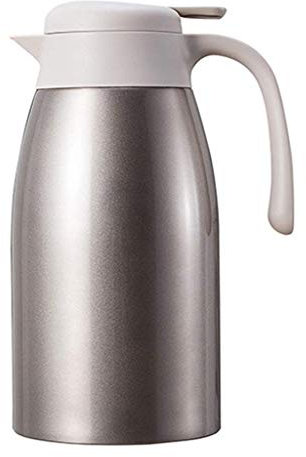 Cafetière Bouilloire isolante en acier inoxydable 316 Bouteille d'eau de refroidissement de grande capacité de 2,0 L (Couleur : Or) Safehappy
