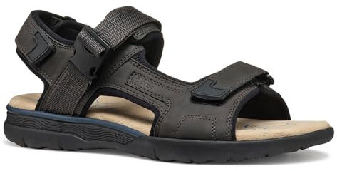 Geox Homme U SPHERICA EC5 B Sandale de Sport, DK Coffee, 44 EU