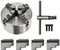 Backenfutter Drechselfutter 100mm 4-Backen Selbstzentrierendes Spannfutter Backenfutter Mini Drehfutter Set für M33 Drechselbank