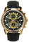 PINDOWS Armbanduhren für Herren, analoge Chronograph-Quarzuhren für Herren, wasserdicht, Business- und Freizeitkleidung mit schwarz-braunem Lederband