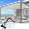 Adiwo Bâche imperméable Transparente, 2 * 4M Bâche étanche Transparente avec Oeillets, Bâche imperméable en PVC Transparent, avec Corde de Fixation, pour Balcon, Pare-Vent, bac à Sable, extérieur.
