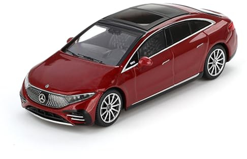 Truescale Miniatures Mini GT Mercedes-Benz EQS 580 4Maric Red Metallic (LHD) MGT00970-L
