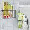 Gaethra Lot de 2 Boîtes de Rangement pour Porte de Placard – Organisateur Placard Cuisine Autocollant, Sans Perçage, 1 Grand & 1 Petit – Rangement et Organisation de Cuisine pour frigo & salle de bain
