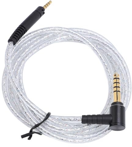 Cavo Audio di Sostituzione da 2,5 Mm a 4,4 Mm per HD598 HD 599 HD558 HD518 HD599 HD569, Cavo di Aggiornamento Bilanciato in Argento, 4,9 Piedi