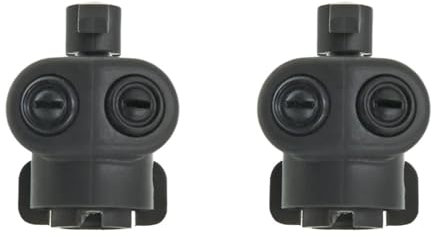 Abdeckung für Scheinwerferwaschdüsen Autoscheinwerfer-Reinigungswaschdüsen-Abdeckkappe for Scheinwerfer, for Nissan, for Qashqai J10, for Ford, for Mondeo Focus MK3 MK4 28646-BR00A(2 PCS Black)