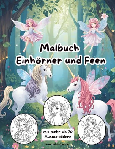 Malbuch Einhörner und Feen