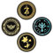 Coasters Métal Legend of Zelda avec Dos en Liège - Marchandise Officielle Nintendo, Cadeau pour Gamers, Set de 4