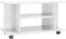 vidaXL TV Schrank mit Rollen Lowboard Fernsehtisch TV Möbel Board Fernsehschrank Sideboard HiFi-Schrank Hochglanz-Weiß 80x40x40cm Holzwerkstoff