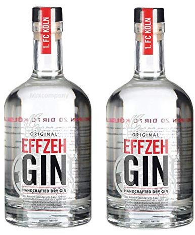 Effzeh Handcrafted Dry Gin 0,5l 500ml (42% Vol) - 2er Pack- [Enthält Sulfite]