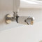 DuraTherm® Thermostatic Radiator Valve Pack Set, 15mm Lockshield TRV & Thermostat, White Valves for Radiators, Angled