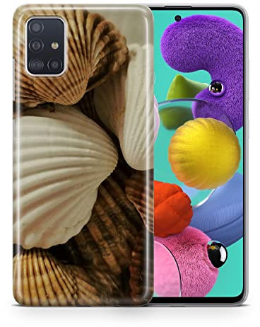 König Design Handyhülle kompatibel mit Samsung Galaxy S21 Ultra Silikon Case Hülle Sturzsichere Back-Cover Handyhülle Muscheln