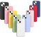 9X Cover per iPhone 14 6.1 Pollici, Custodie Morbido Silicone Case Tinta Unita Ultra Sottile TPU Flessibile Gomma Protezione Posteriore Antiscivolo Protettiva Skin Caso, 9 Colori