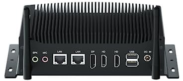 WEIDIAN Industrie Mini PC, Lüfterloser Mini PC, Core i5-10210U, Industrial PC, Fanless Computer Dual HD+DP Triple Display, 2RS232 COM, 2RJ45 Ethernet, 6USB, GPIO, WiFi, BT(16GB RAM 512GB SSD)