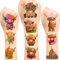 Lcnjscgo Highland Cow Temporäre Tattoos Highland Rinder Bauernhof Tier Geburtstag Party Gastgeschenke Dekorationen für Kind Baby Geschenke Klassenzimmer Schule Belohnungen