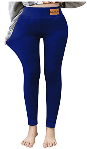 Yogahose Damen Lang Eng Elegant High Waist Yoga Hosen Sport Fitness Sweathose Taschen Elastisch Jogginghose Hose Bequeme Hohe Taille Relaxhose Stretch Freizeithosen Slim Fit Skinny (Navy, L)