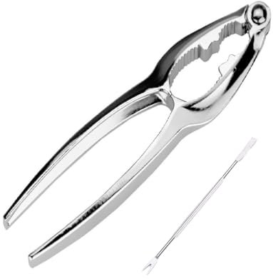 VIVIIHOO Casse - Noisette en Acier Inoxydable - Casse - Noisette Multifonctionnel - Idéal pour les Noix et Fruits de Mer - Zinc Moulé Sous Pression Robuste - Lavable en Lave - Vaisselle