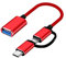 Puerto USB, Adaptador USB Tipo C, Cable Convertidor USB, Puerto De Carga Rápida, Puerto USB Pinchado, Puerto USB Versátil Y Estable, Cable De Carga Adaptador USB para Tablet Int